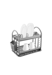 MICHELINO - Michelino Abtropfgestell in Grau 46 x 37 x 9 cm - 