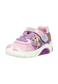 GEOX - Lederimitat/Textil Sneaker - Pink/Violett