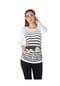 M.M.C. Umstandslangarmshirt Baby Flucht mit Motiv Bild 1