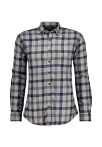 RAGMAN - Freizeithemd, Langarm, Under-Button-Down-Kragen, für Herren - 702 AQUA