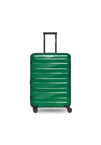 bergpfeil® Travel - Travel 4-Rollen Trolley M 66 cm mit Dehnfalte - arctic silver metallic