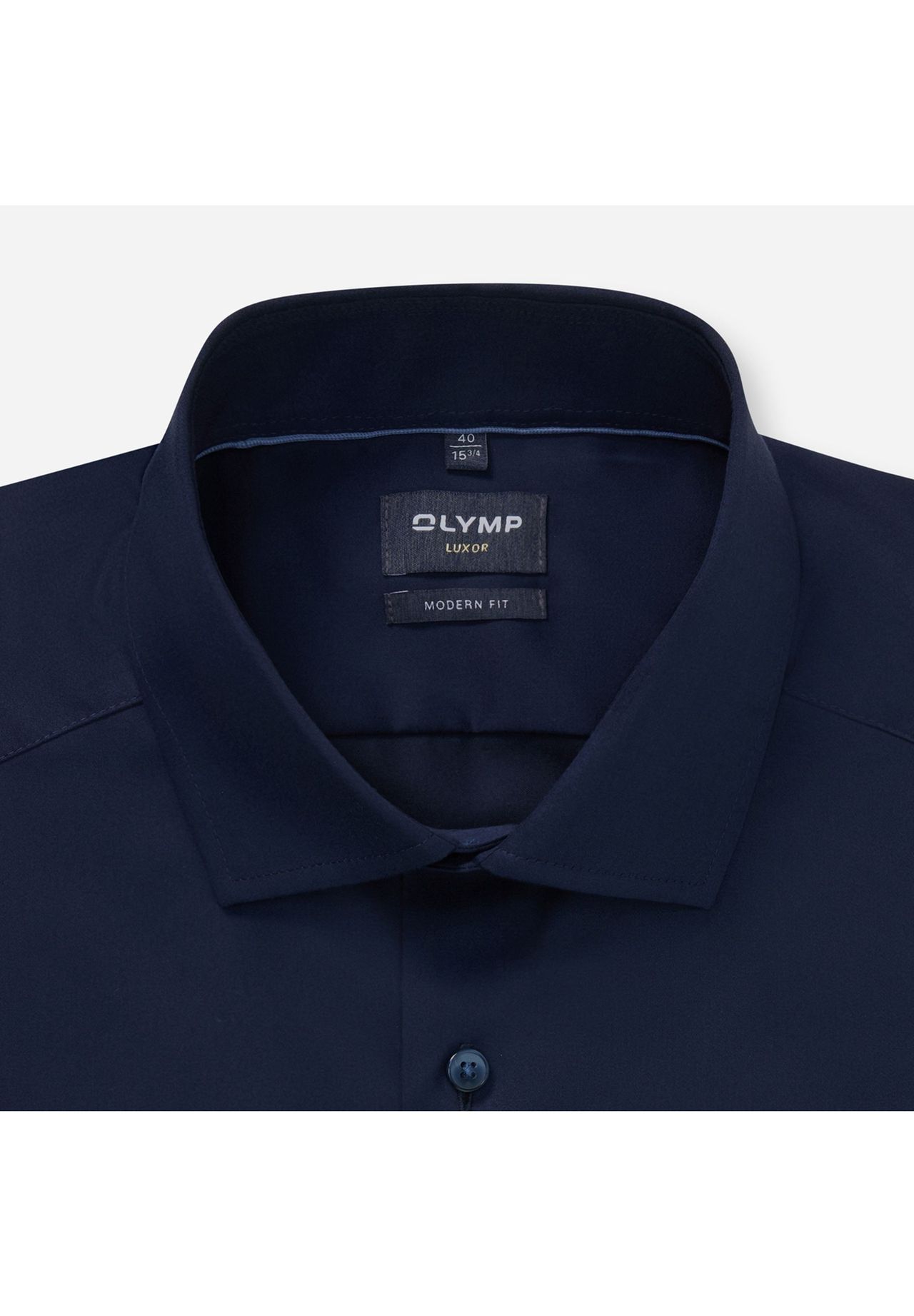 Olymp Freizeithemd Luxor, Modern Fit, Langarm, Kent-Kragen, FüR Herren, Blau, 43