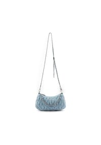SEIDENFELT FLORO COLLECTION - Schultertasche, Ketten-Deatil, für Damen - SEA BLUE