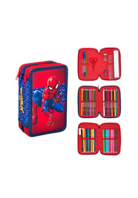 MARVEL - Marvel Spiderman Gefülltes Schulmäppchen mit Zubehör 20 × 12 × 7 cm - 