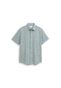 TOM TAILOR - Freizeithemd, Regular Fit, Kurzarm, Kent, für Herren - 40510 SURF BLUE
