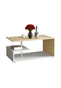 VCM. - Holz Couchtisch Sofatisch Wohnzimmertisch Beistelltisch Kaffeetisch Maliso M - Weiß