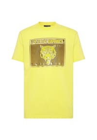 PLEIN SPORT - T-Shirt STATEMENT - yellow