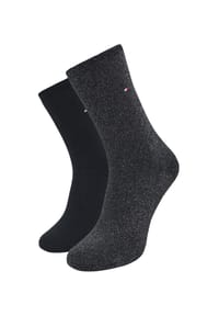 TOMMY HILFIGER - Socken, 2er-Pack, für Damen - 030 ANTHRA MELANGE