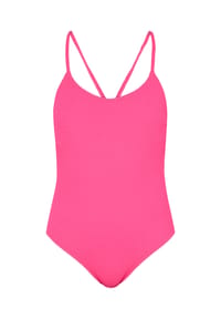 MANGUUN - Badeanzug, Knitter-Struktur, für Damen - E660/PINK YARROW