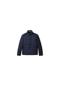TOM TAILOR - Steppjacke, Stehkragen, Logo-Patch, für Herren - 28128 STORMY TEAL