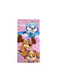 SPIN MASTER™ - PAW Patrol Badetuch Kinder – Strandtuch 140×70 cm aus Polyester - Rosa 35x20x4 cm