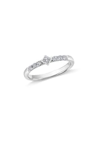 VANDENBERG - Damen Ring, 585er Weißgold, 7 Diamanten zus. ca. 0,25 Karat - Weißgold