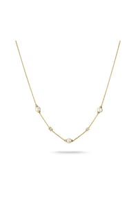 Thomas Sabo - Kette mit Perlen und Zirkonia - gelbgoldfarben