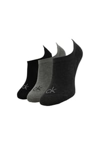 Calvin Klein - Füßlinge, 3er-Pack, für Herren - 001 BLACK
