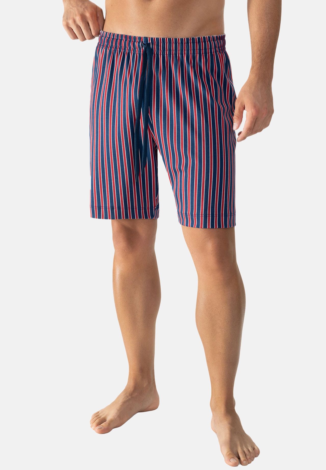 mey Schlafanzug-Hose, Baumwolle, Gummibund, FüR Herren, Rot|Blau, L