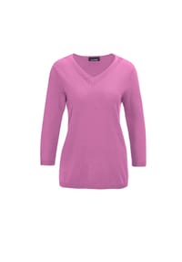 GOLDNER - Unkomplizierter Pullover mit V-Ausschnitt - jeansblau