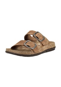 ROHDE - Nubukleder Pantoletten - Camel