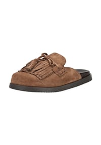 STEVE MADDEN - Veloursleder Pantoletten MAUREA - Dunkelbraun