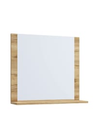 VCM. - Badspiegel | Hängespiegel mit Ablage | modernes Design | Maße ca. H. 55 x B. 80 x T. 17 cm | Wandspiegel – Lendas - Anthrazit