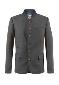 STOCKERPOINT - Trachtenjacke "Titus", Stehkragen, für Herren - GRAU/BLAU