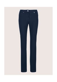 MADELEINE - M-Jeans in gerader Form mit Logo-Stickerei - berber
