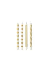 Villeroy & Boch - Stabkerzen weiß/gold, 4-tlg. Christmas Chic - weiß