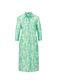 GOLDNER - Kleid - marine / weiß / gemustert