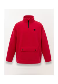 CAT by manii'ta lacitta - Rotes Fleece-Sweatshirt - rot