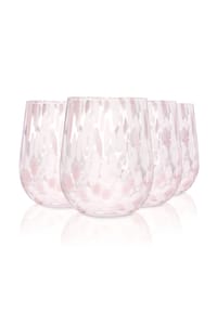SÄNGER - Trinkgläser Set Curacao 4 teilig - Weiß/Rosa - Weiß Rosa