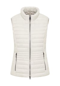  BARBARA LEBEK - Steppweste Damen mit Kapuze - Beige
