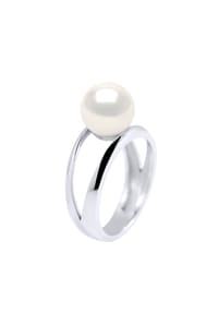 Pearls & Colors - Ring, Weißgold mit Süßwasser-Zuchtperle, 8-9 mm - Weißgold/Weiß
