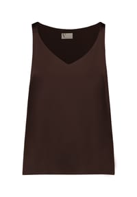 Vera Mont - Satin-Bluse mit V-Ausschnitt - Night Sky