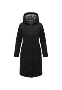 MARIKOO® - Kurzmantel Ledalaa 16 - Black
