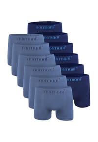 normani® - 12 Stück Mikrofaser-Boxershorts für Herren - Anthrazit