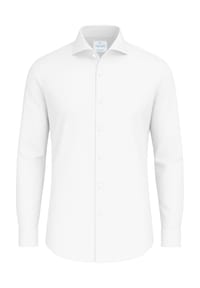 Vercate - Knitterfreies Businesshemd, Bambus, Slim Fit, Langarm, für Herren - blau
