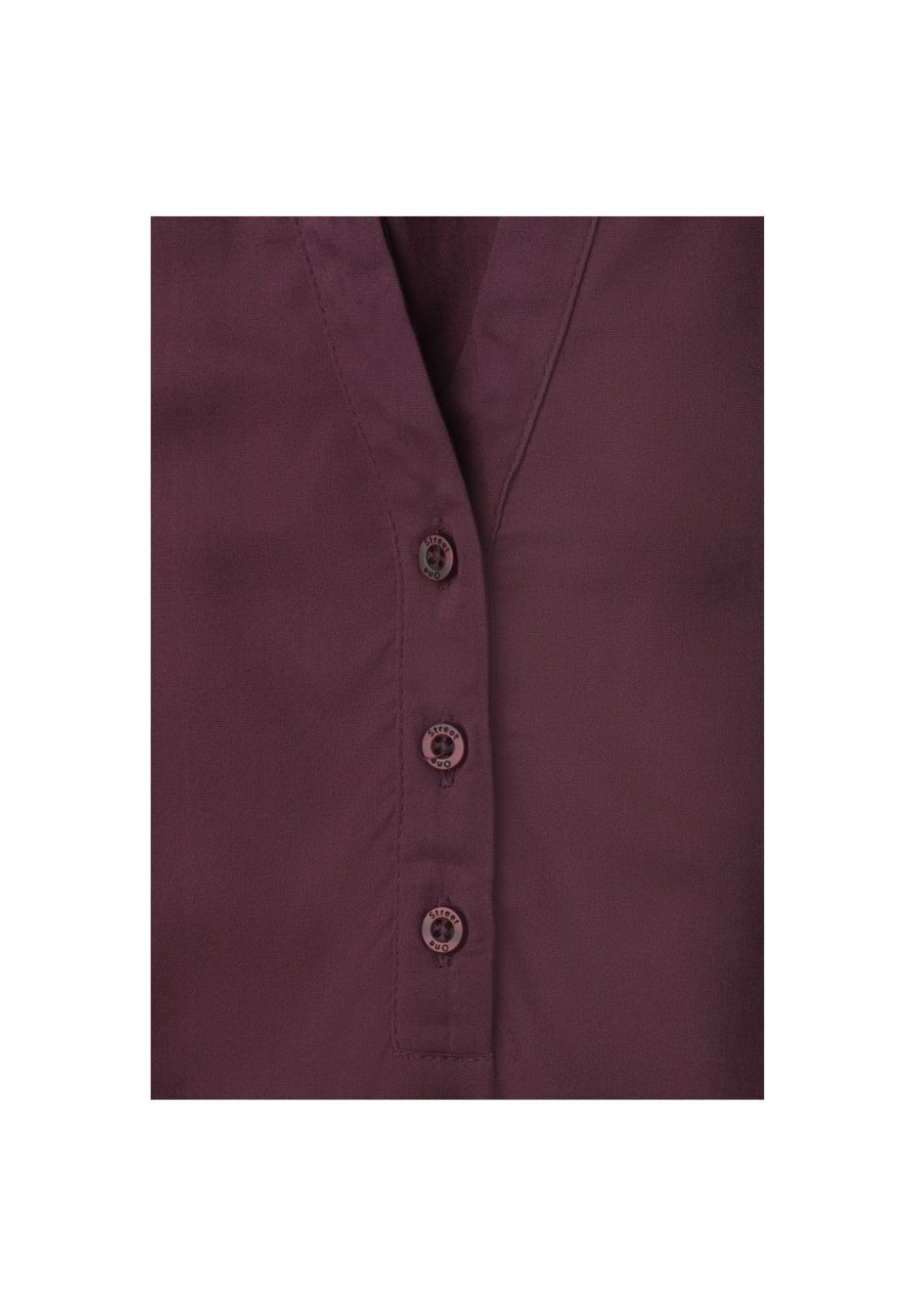 Street One Shirtbluse, Split-Neck, FüR Damen, Rot, 36