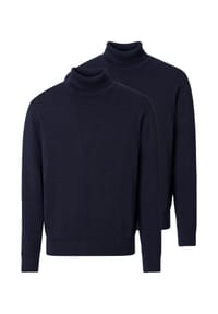 redmond - Rollkragenshirt 2er Pack Basic - Beige