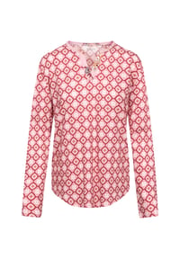 RÖSCH - Schlafanzug-Oberteil, Split-Neck, für Damen - 16599 PRINT MIX