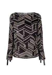 Alba Moda - Tunika mit grafischem Druck - schwarz