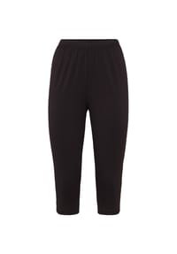 GOLDNER - Kurzgröße: Bequeme Capri-Leggings - marine
