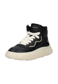 GEOX - Lederimitat/Textil Sneaker - Schwarz