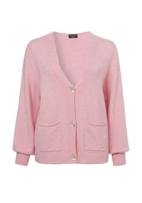 VIA APPIA -DUE- - Strickjacke Feminine Strickjacke mit meliertem Allover-Muster - rosa melange