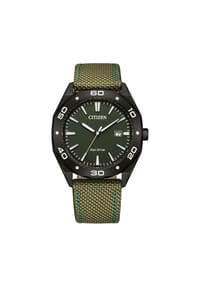 CITIZEN® HAU SPORT CITIZEN - Herren Armbanduhr "BM7635-01X" - GRÜN