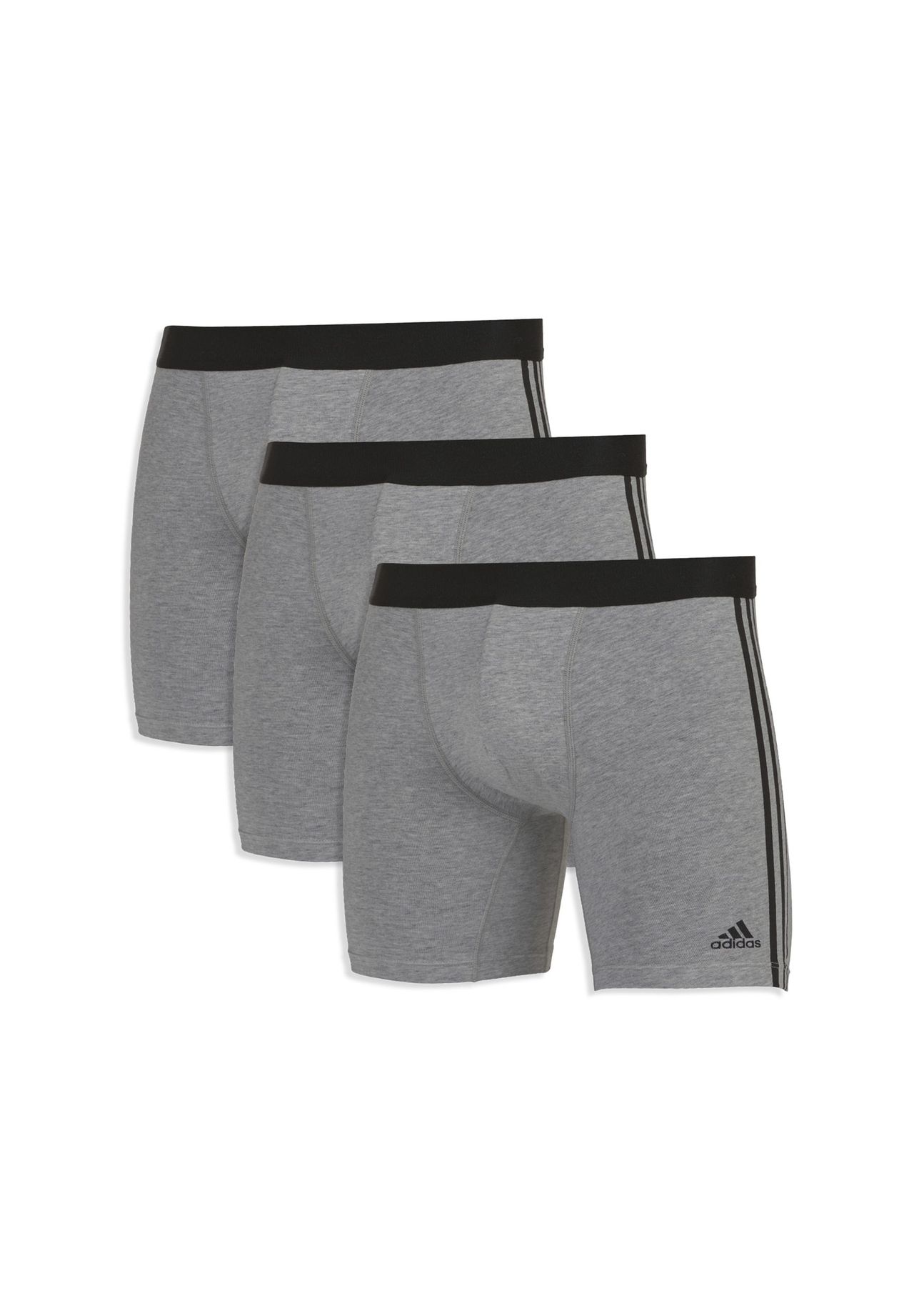 adidas Herren Boxershorts 3er Pack Boxer Briefs Active Flex Cotton Logo 3 Streifen GALERIA