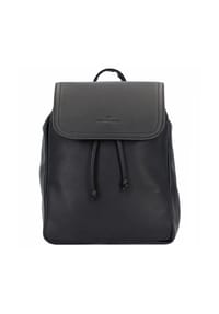TOM TAILOR TINNA - Rucksack "Tinna", Kunstleder, uni, Reißverschlussfach, für Damen - 60 SCHWARZ