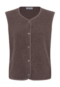 MANGUUN - Kunstfellweste, Druckknopf, für Damen - 1 BLUE
