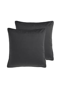 TOM TAILOR TT Kissenhülle 2er Set VelvetSignature 45 x 45 cm - TTVelvetSignature - Anthrazit