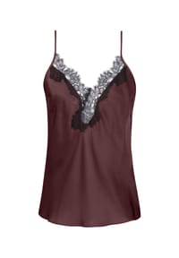 mey - Unterhemd Camisole Poetry Luxury, V-Ausschnitt, für Damen - 1809 HOT MAROON