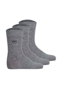 TOM TAILOR - Unisex Kinder Socken, 3er Pack - Strümpfe, Baumwolle, Logo, einfarbig - Blau