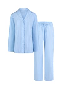 seidensticker - Schlafanzug Cotton Woven, Baumwolle, für Damen - 681 ZEN BLUE